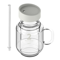 Juicer Buah Portabel Mini, Blender Listrik Ekstraktor Lambat Manual Oranye