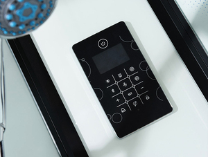 ห้องอาบน้ำกระจกนิรภัยแบบเลื่อนคู่ 5-8 มม. ติดตั้งง่าย พร้อมแผงควบคุมฟังก์ชั่น SS304 ขายส่ง - Product Image 4