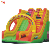 Mur d'escalade gonflable résistant aux UV avec toboggan antidérapant pour événements commerciaux, fêtes foraines, enfants et locations extérieures