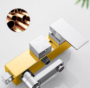 5 años de garantía, grifo de pared de ducha de latón certificado CE, Kit de ducha de vapor de lluvia, montado en la pared, <span class=keywords><strong>4</strong></span> Funciones, Torre Ducha - Product Image 3