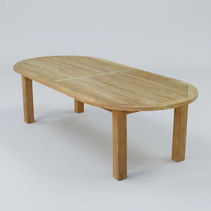 Teak Solid Wood Outdoor Dining <b>Table</b> Modern Design Durable Frame for Patio Furniture - Product Image 1