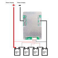 Carte de protection 4S 12V 120A pour batterie LiFePO4 3.2V avec équilibrage de puissance