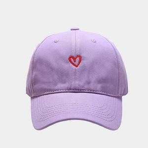 Spring/<b>Summer</b> Leisure Versatile Baseball <b>Hat</b> for <b>Women</b> Solid Color Love Embroidery Couple Duck Tongue <b>Hat</b> Sun Protection Sunshad - Product Image 6