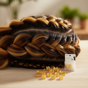 Il Rings For <b>Braids</b> 7x10mm Gold 15pc Hair <b>Accessories</b> - Product Image 2