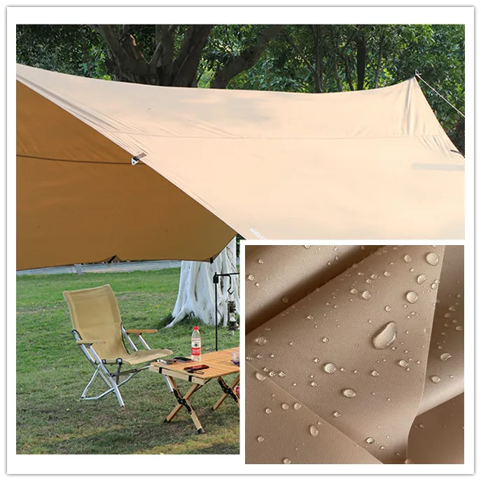 Tissu de tente sky en Polyester oxford anti-uv, 100%, 210D, rideau de protection contre le soleil et étanche