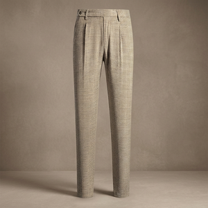 Pantalon homme décontracté en coton plissé à taille basse, coupe droite, longueur cheville, motif floral, tissé froissé, collection automne - Product Image 3