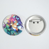 Pin Badge Anime Desain Efek Kaca Pecah untuk Badge & Hadiah Souvenir Pribadi Anda, Anti Karat, MOQ Rendah, OEM