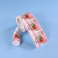 Autocollant en vinyle avec logo personnalisé : étiquettes personnalisées pour emballages cosmétiques pour flacons de lotion en PET