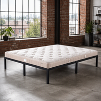 Nouveau design, montage facile, meubles intelligents peu encombrants, taille personnalisable, cadre de lit avec revêtement en poudre, capacité de charge de 300 kg, JULEI DJ-PK23 pour la maison