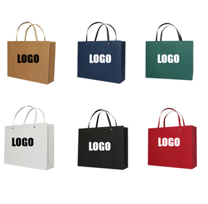 Xinrunjin Hand-Held Bags Pink Blue Cosmetic <b>Gift</b> Bags White Cardboard Coated for Women's Clothing-Brown Paperboard Stock - Product Image 2