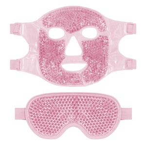 Masque oculaire en gel à billes, marque privée, thérapie chaude et froide, réutilisable, rafraîchissant et chauffant, masque de sommeil pour peaux sensibles, avec logo personnalisé, masque facial ODM - Product Image 1