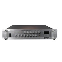 Amplificateur audio commercial six zones, montage en rack 2U, réponse 50Hz-16kHz, surveillance LED et protection contre les courts-circuits