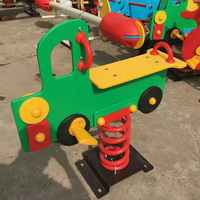 Moetry trafic véhicule thème voiture printemps cavalier PE conseil extérieur cheval à bascule aire de jeux printemps bascule pour les enfants