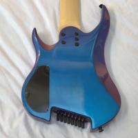 High Quality 8 String Electric Guitar From China Factory Custom Headless Design with Rosewood Back/Side Material