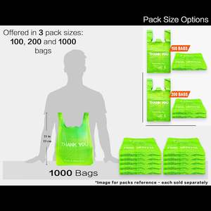 Sacs de courses en PLA durables certifiés compostables Biodégradables Vente en gros d'usine Logo personnalisé Respectueux de l'environnement - Product Image 5