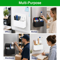 Support magnétique pour marqueurs effaçables à sec, porte-stylo et gomme pour tableau blanc, bureau, réfrigérateur, casier et armoires métalliques
