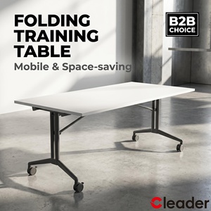 Table de formation pliable moderne avec roulettes, table de séminaire mobile à plateau rabattable pour bureau, salle de réunion, école, mobilier de classe - Product Image 1