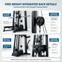 Équipement de musculation commercial populaire, machine d'entraînement multifonctionnelle en acier Q235 haute résistance pour la musculation et l'entraînement de force