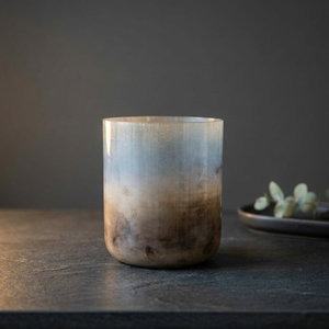 Portavelas de Vidrio Ahumado con Tapa, Resistente al Calor, Diseño Degradado Transparente, para Decoración del Hogar y Decoración de Mesa de Boda - Product Image 2