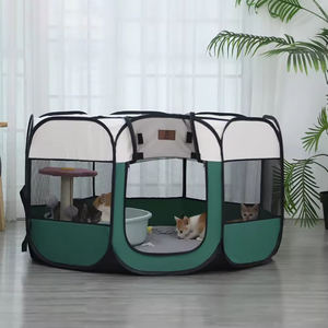 2Joysing Solid Pattern Iron Pet Delivery Room Tent Outdoor Foldable Cat and Kennel Breathable Cat Pregnancy Shelter Washable - Product Image 3