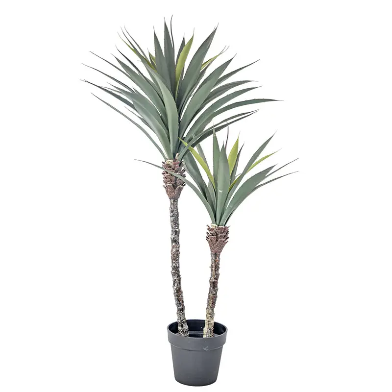 Wholesale Good Price Top Selling High Simulation Agave Plant 110CM 2 Branches Faux Agave Plant