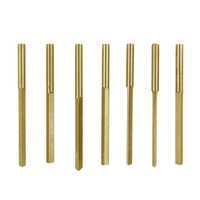 Accessoires de graveur pneumatique : Couteau à micro-incrustation à bord diagonal en acier au cobalt doré pour la gravure de bijoux