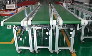 Nhà Máy Tùy Chỉnh Hoạt Động Tự Động PVC Vành Đai Băng Tải Kiểm Soát Tốc Độ Màu Xanh Lá Cây Băng Tải Vành Đai Hệ Thống Máy Dây Chuyền Sản Xuất - Product Image 4