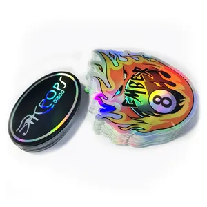 Autocollant personnalisé découpé sur mesure effet holographique pour l'arrière du <span class=keywords><strong>téléphone</strong></span>, thème Marvel Bad Bunny, étiquette de remerciement pour petites entreprises - Product Image 5