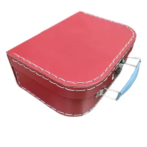 صندوق ورقي مخصص قابل لإعادة التدوير بحبر صويا مطبوع لصناعة اللوحات الورقية صندوق من الورق المقوى على شكل حقيبة سفر