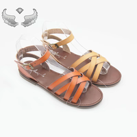 Sandales pour femmes Sandalias Mujer Sandales pour femmes et dames africaines Logo personnalisé de créateur Luxe semelle TPR PU cuir