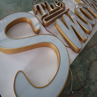 Publicité Lumière Extérieure Led Lettre Enseigne De Magasin D'affaires Enseigne 3d Acrylique Lumineux Logo Personnalisé Enseigne De Lettre Enseigne De Magasin De Fumée