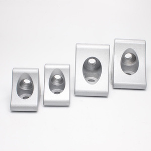 Heavy Duty Aluminum Alloy Solid Corner Bracket 30x30 40x40 L-Shaped Die-Cast For Home Improvement Hardware - Product Image 1