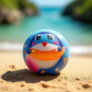 Pallina in spugna MNJ da 9 cm, 6 pezzi, giocattolo da spiaggia per bambini - Product Image 3