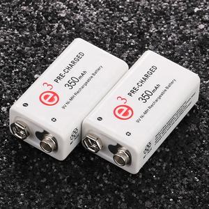 Перезаряжаемые Аккумуляторы Ni-MH 6F22 9 в, литий-ионные аккумуляторы 9 в 350 мАч-2 шт. (1 в упаковке) - Product Image 3