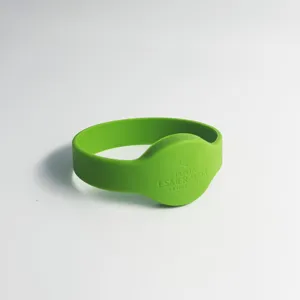Competitive Price Waterproof Bracelet Closed Silicone Wristband For Tag RFID