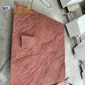 New Magic <b>Stone</b> Artificial <b>Stone</b> Decorative Panels Red Veined Fair-Faced Concrete Outdoor Landscape Engineering - Product Image 3
