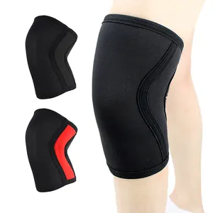 Custom Neopreen Gym Squat Powerlifting Gewichtheffen Compressie 5Mm 7Mm Knie Ondersteuning Mouwen