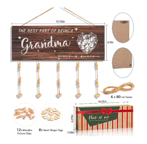Cadeaux pour grand-mère, porte-<span class=keywords><strong>photo</strong></span> Nana, cadeaux pour maman, cadeaux pour la fête des mères, cadeaux de grossesse, cadre <span class=keywords><strong>photo</strong></span> à suspendre pour petits-enfants, meilleur cadeau pour grand-mère - Product Image 3