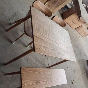 Mesa de comedor de madera maciza de fresno, rectangular, minimalista, estilo nórdico, diseño japonés para apartamentos pequeños - Product Image 2