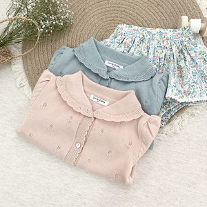 Pull cardigan pour bébé fille, hiver 2022, style vintage, tricoté, vêtements pour enfants, vente en gros 025AS22169 - Product Image 6