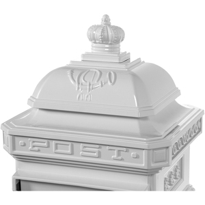 Boîte aux lettres extérieure autoportante en aluminium, étanche et antivol, avec grande capacité de dépôt de courrier pour usage résidentiel - Product Image 5