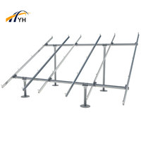 Support photovoltaïque robuste en acier au carbone galvanisé pour système de montage solaire au sol
