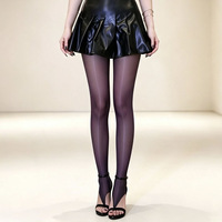 Nouveau design 2027, collants à orteils fendus, taille plus 150 kg, extrêmement brillants, à entrejambe ouvert, en huile de cheval, avec effet pincé aux orteils