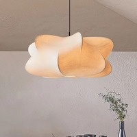 Lustre de plafond LED de luxe moderne pour salon, salle à manger, restaurant, café, décoration intérieure, éclairage suspendu en soie à LED