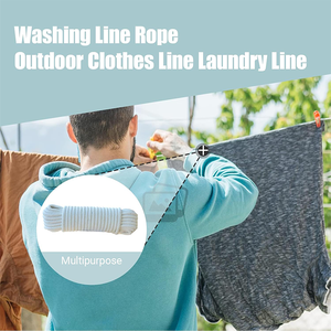 Corde tressée en coton naturel multi-usage, écologique et flexible pour usage intérieur et extérieur, idéale pour cordes <span class=keywords><strong>à</strong></span> <span class=keywords><strong>linge</strong></span> et fils de couture DIY - Product Image 6