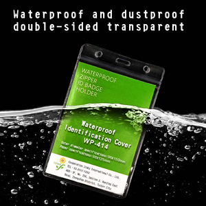 Wholesale Custom Large Transparent PVC Vertical Zipper ID Card <b>Badge</b> <b>Holder</b> Waterproof for Office/School Use for Business Cards - Product Image 3