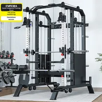 Machine Smith Commerciale en Acier Unisexe, Appareil d'Entraînement Complet, Rack à Squat, Banc de Musculation, Musculation à Domicile, Musculation de la Poitrine
