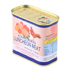 Carne di <span class=keywords><strong>Pollo</strong></span> <span class=keywords><strong>in</strong></span> <span class=keywords><strong>Scatola</strong></span> ad Alto Contenuto Proteico Pronta da Mangiare Certificata Halal 340g 198g - Product Image 2