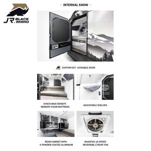 Camping al aire libre pequeño pop up Camper caravana 4 remolque Camper Hous - Product Image 4