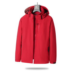High Quality Fashion <strong>Men's</strong> Soft Shell <strong>Long</strong> Hooded 3-in-1 Waterproof Windproof Sports Outdoor Windbreaker <strong>Jacket</strong> - Product Image 2